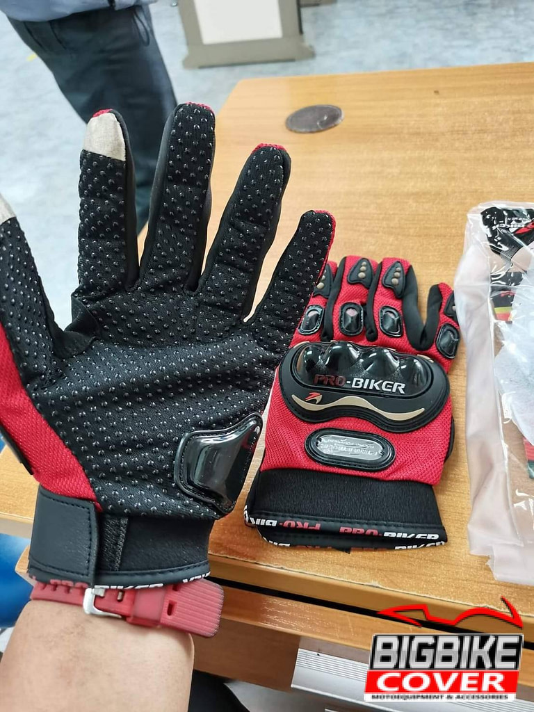 รีวิวถุงมือ Probiker เต็มนิ้ว แดง