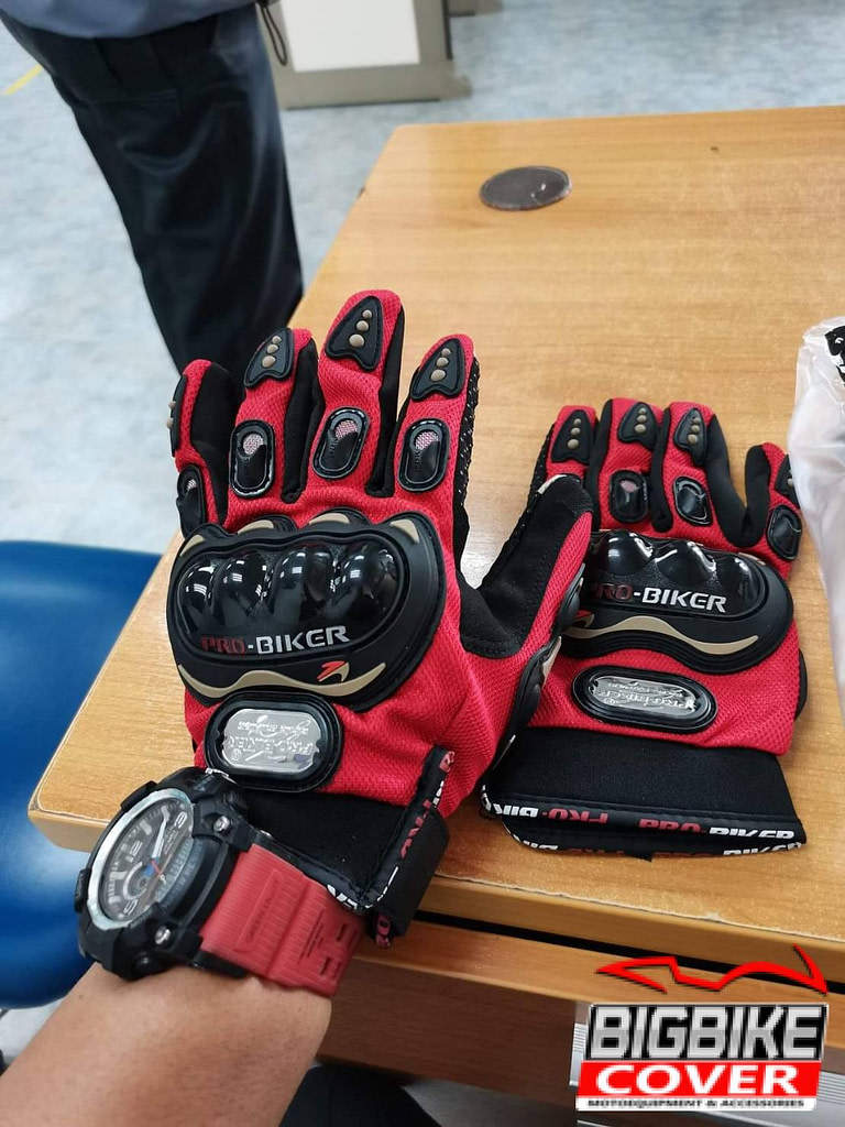 รีวิวถุงมือ Probiker เต็มนิ้ว แดง
